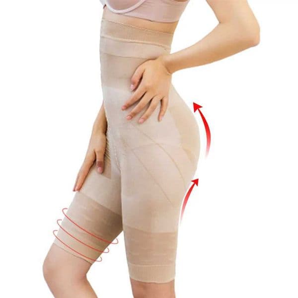 Women Tummy Control Shorts High Waist Slimming Shapewear Abdomen Belly Flat Body Shaper Leg Thigh Trimmer Compression Leggings L260423