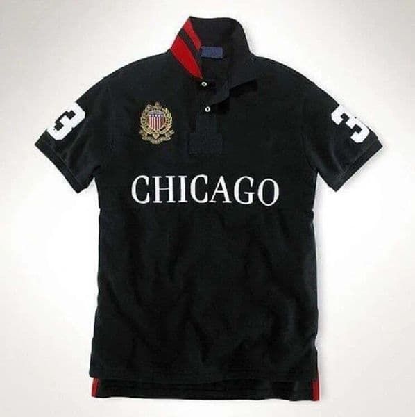 2026 Polo Hemd CHICAGO City brand T-shirts Short-sleeved Polo Shirts NEW YORK City name Men Short Sleeve Sport Men Polos Shirt PARIS Embroidery Short Sleeved SIZE S-5XL