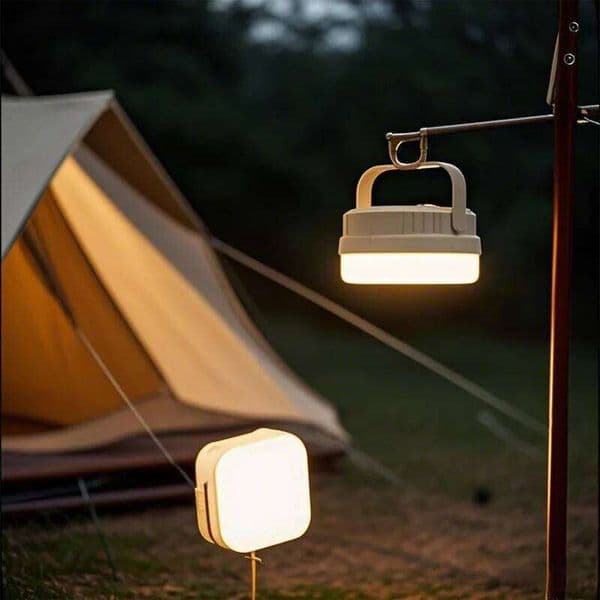 Outdoor Camping Tent Light Rechargeable Searchlight Emergency Lighting Waterproof Portable Hanging Night Lamps Work Maintenance S260423