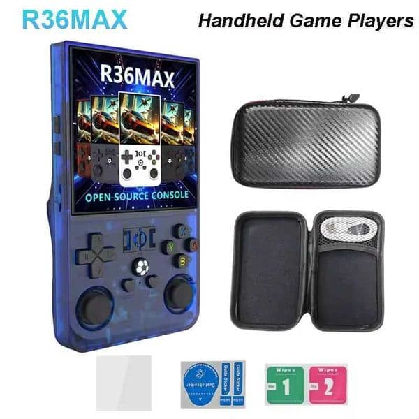 R36MAX Retro Handheld Video Game Console Linux System 40Inch IPS Screen Portable Pocket Video Player 64GB 128GB Games Kids Gif J260423