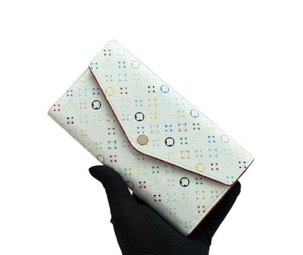 Luxury Womens Multicolored Designers Wallets Classic Floral & Letter Envelope Long Purse High-Quality Compact Cardholder & Organizing Pockets for Daily use