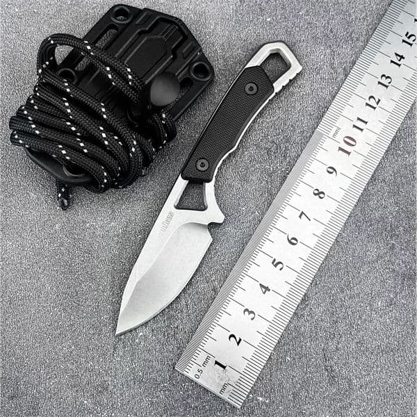KS 2085 MINI Straight Knife 8Cr13Mov Blade Nylon Fiber Handle Daily Portable and Portable Emergency Utility Knife Men's Gifts thumbnail 2