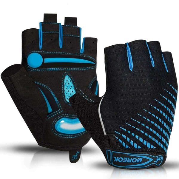 MOREOK Cycling Gloves,Breathable Bicycle Gloves,5MM Gel Pads Non-Slip Mountain Bike MTB Road Biking Gloves for Men Women 26Y0424