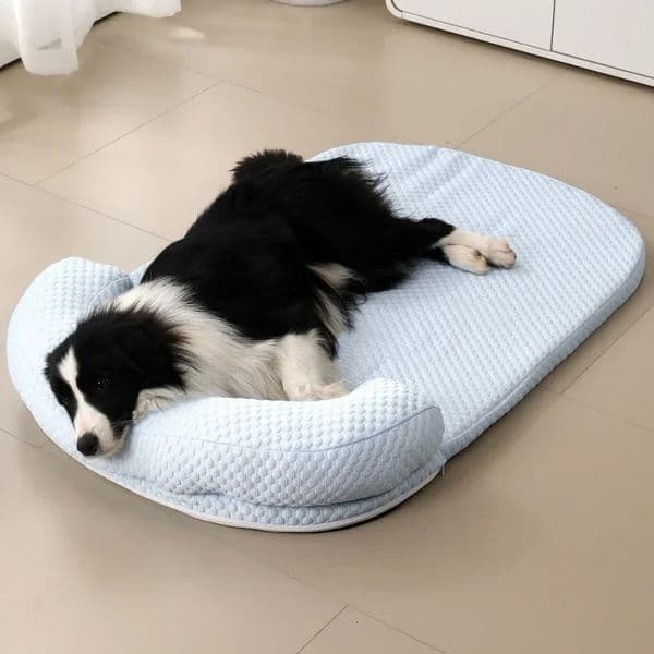 Removeable Summer Dog Bed Ice Silk Cooling Pet Mat Foam Sleeping Sofa Puppy Kennel Summer Cooling Fabric Dog Cat Bed Pet Cushion 260410