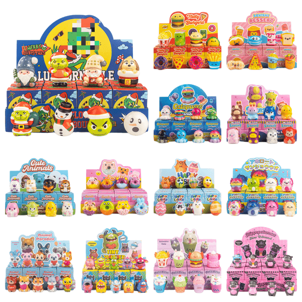 PU Soft Slow Rising Squeeze Toys Jumbo Cat Face Burger Wacky Simulated Bread Stress Relief Baby Children Toy Xmas Gifts-fast shipping.