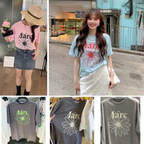 Woen's T-Shirts Sporty Hip Hop High Quality Cotton Casual Korea Style Letter Print Summer Womens T shirt Free Size Cotton Short Sleeve Tee