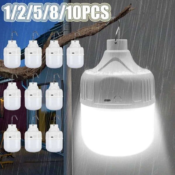 USB Rechargeable LED Camping Light Portable Multifunctional Outdoor Emergency Hanging Tent Lamp Hiking Picnics Night Lighting S260423 39f