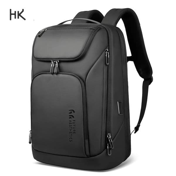 HK Business Backpacks for Men Multifunctional 173 Laptop Bag WaterProof Travel Backpack Large Capacity Work Commute Daypack 260424