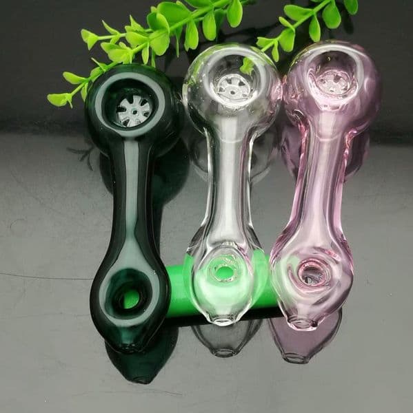 Hookahs new Europe and Americaglass pipe bubbler smoking pipe water Glass bong Thickened snowflake filter glass pipe