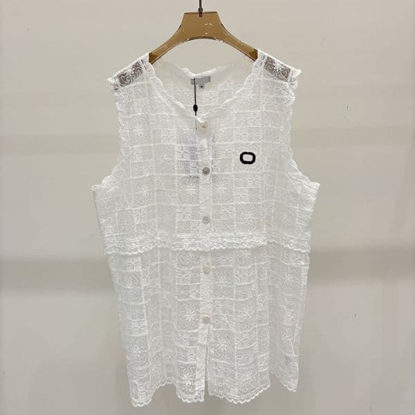 Women Knitted Waistcoat Spring Summer Elegant Daily Wear Vest Trend Sexy Hollow Sleeveless Tops
