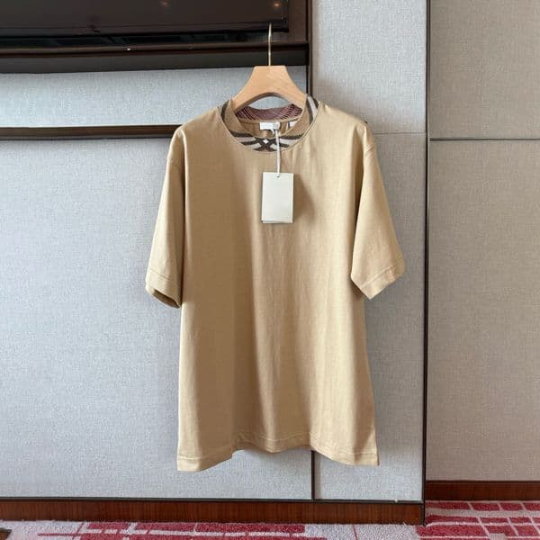 Designer brand high-quality T-shirts and polo shirts, classic checkered cotton T-shirts, casual men's summer shirts