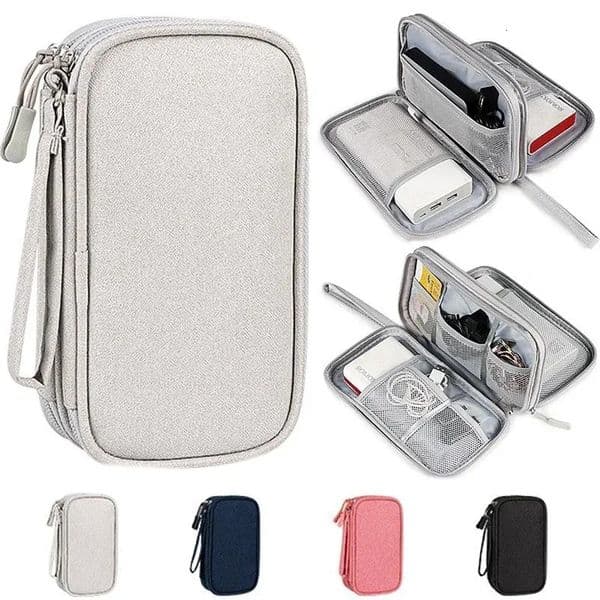 Travel Organizer Bag Cable Storage Organizers Pouch Carry Case Portable Waterproof Single Layers Storage Bags For Cable Cord 260423