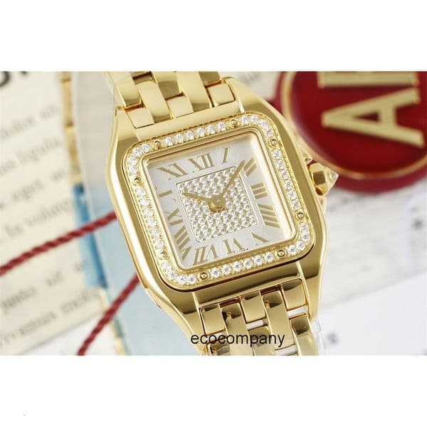Top quality panthere watch super clone watches womens mens watch luxury designer watch swiss quartz movement 316L steel strap sapphire glass 22mm with box HJZV
