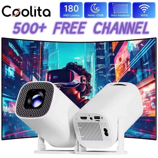 2026 World Cup Football Projector TOPSION P30PLUS Smart Mini Projectors 4K 1280 * 720P With 500+ free Channel Support WiFi6 Home The 26L0424