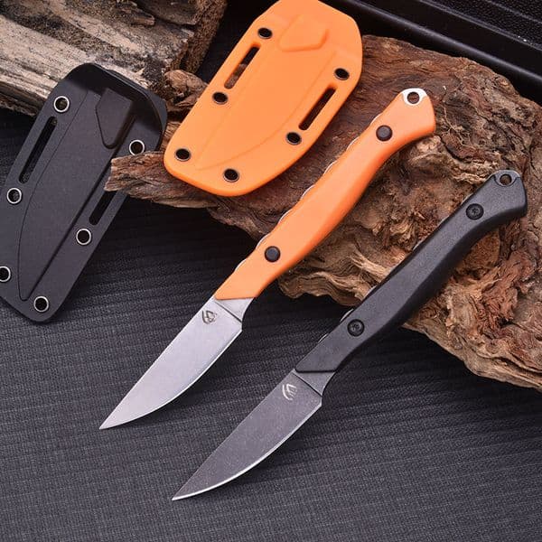 New BM 15700 Flyway Fixed Blade Stonewashed Hunting Knife with Nylon Fiber Handle and Sheath. Outdoor Camping Tactical Survival Tool thumbnail 2