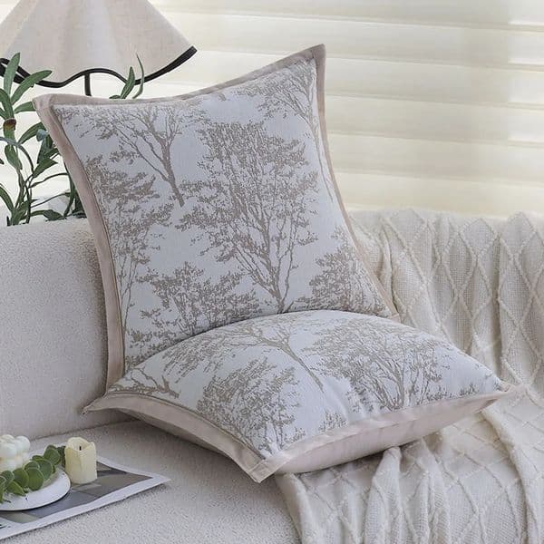 Pillow Case Minimalist Jacquard Throw Pillow Cover for Sofa Couch Soft Chenille Cushion Cover 45x45 Living Room Nordic Style Home Decor 260423