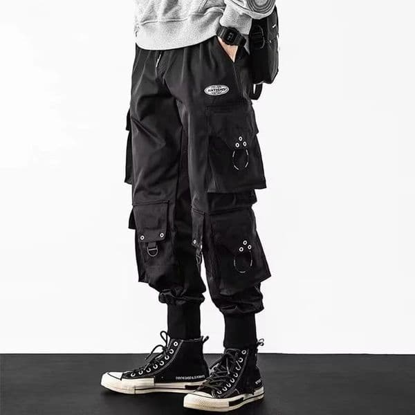 Trendy Streetwear Quick Dry Ice Silk Pants Men Classic Cargo Pants Man Summer Thin Style Straight Leg Versatile Casual Pants 260423