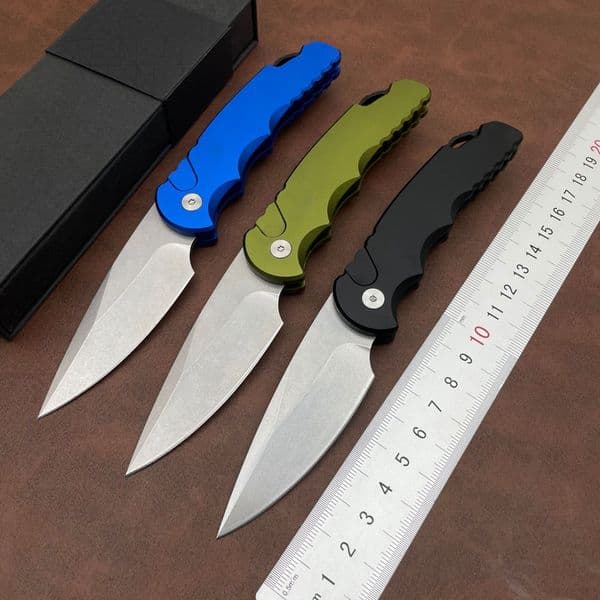 New T501 High-Quality Pocket Knife with D2 Blade Aluminum Handle High-Strength Sharp Outdoor Camping Folding Portable Knife thumbnail 2