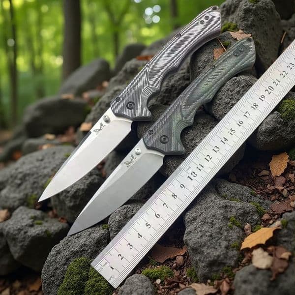 New BM 615BK-1401 Outdoor Tactical Fixed Blade folding knife Knife D2 Blade G10 Handle EDC Jungle Hunting Cutting Survival Tools with Sheath