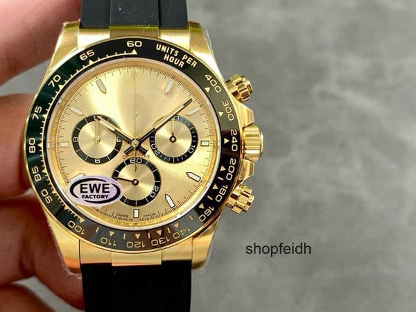 Top quality dayton watch day tona mens watch 4131 mechanical movement cosmograph super clone watches designer watch sapphire glass 904L steel 40mm with box YU2N