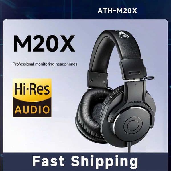 Best Deal ATH M20X Professional Studio Monitor Headphones Ideal For High Quality Recording And Mixing Sessions J260423