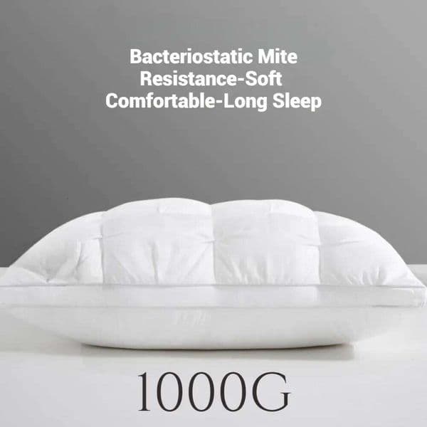 Comfortable for 5-star Hotel Three-dimensional Soft Bilateral Washed Solid Color Pillow Sleeping Pillows 26W0424