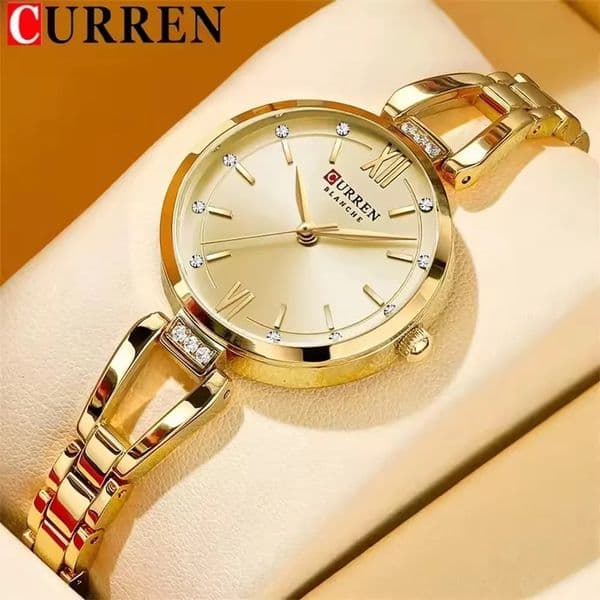 CURREN 9092 Womens Stainless Steel Quartz Watch y and Elegant Watch Business Womens Bracelet Watches relojes de mujer 260423