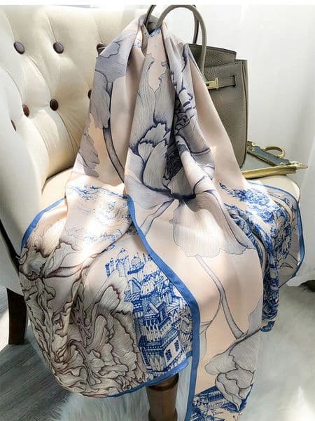 Spring Scarf Womens n Polyester Material Smooth Scarf Soft Shawl Beach Scarf260420