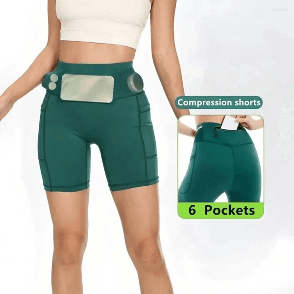 Men's Shorts Multi-Pockets Running Moisture Wicking Breathable Outdoor Sports Short With Waist Pack Quick Dry