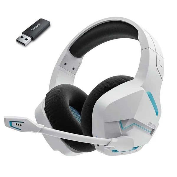 BINNUNE BW01 Wireless Gaming Headset with Mic for PC 24G Bluetooth USB Gamer Headphones with Mic for Laptop Computer J260423