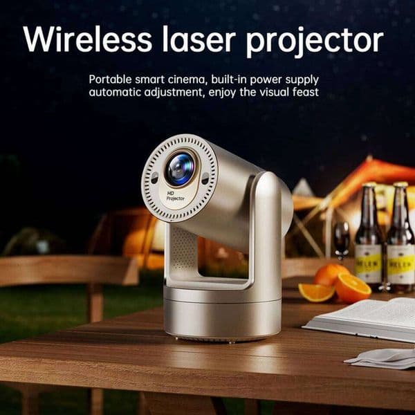 2026 World Cup Football Projector 4K Smart Video Projector HD 300ANSI Brightness Android System 180 Rotatable for Home Theater and 26L0424