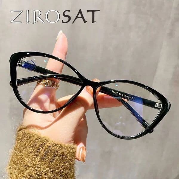 ZIROSAT 12857 Nonmagnetic tr90 Myopia Glasses Retro Square Optical Prescription Eyeglasses Frame For Men Or Women 260414