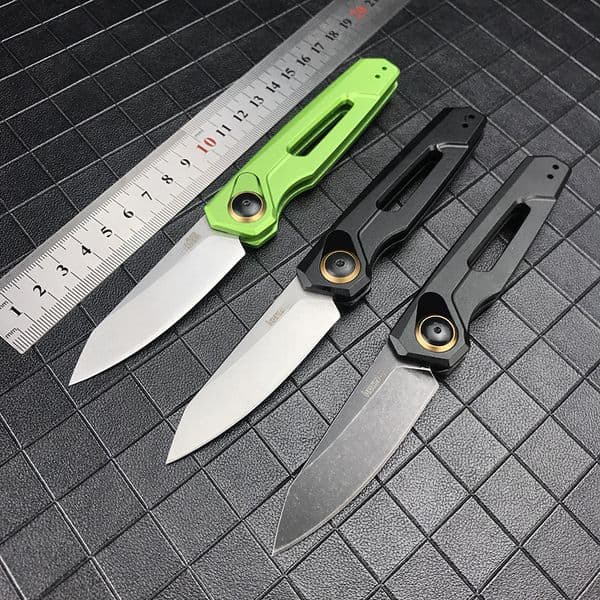 New 7550 Folding Knife High-Hardness 8Cr13Mov Blade T6 Aviation Aluminum Handle Practical Outdoor Camping Self-Defense EDC Tool Knife