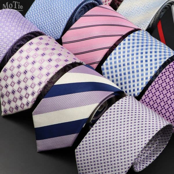 Mens 100 Silk Tie Classic Striped Plaid Necktie Jacquard Woven Ties Business Wedding Party Daily Suit Cravat Accessory Gift260421