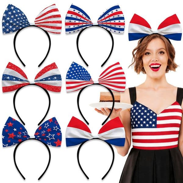 Independence Day Bow Headbands - Stylish Hair Accessory