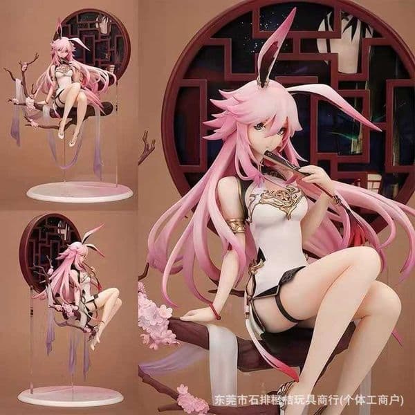 Anime Cartoon Handmade Office Collapses 3 Cheongsam Made by Eight Double Cherries Handmade Model of Beautiful Girls Handmade DecorationL260424