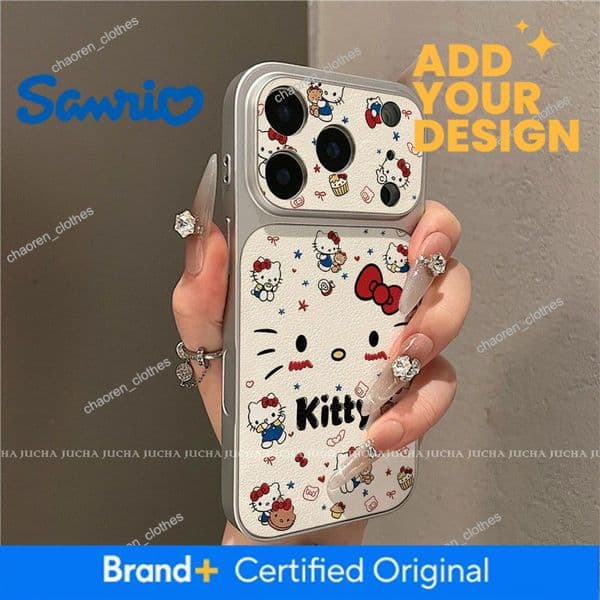Suitable For Apple 17 Pro Max Phone Case, Cute Cartoon Design, Iphone 16 Shockproof, 15 Full Protection, Red-Faced Kitty Cat Luxury Goods