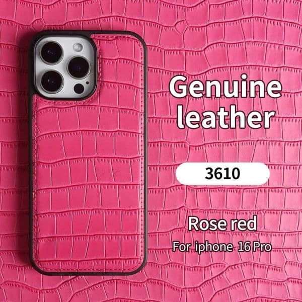 Premium Crocodile Pattern Genuine Leather Case For iPhone 16 Pro Max 15 14 13 12 11 XR Cowhide Back Cover Shell Protective Capa J260423