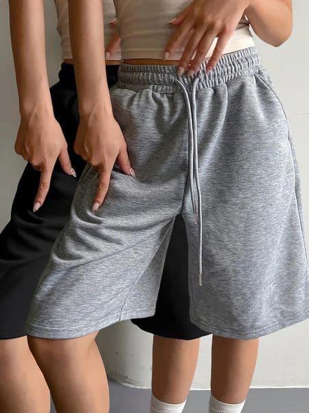 Women's Shorts Ladies' Casual Loose Drawstring With Comfortable And Pockets