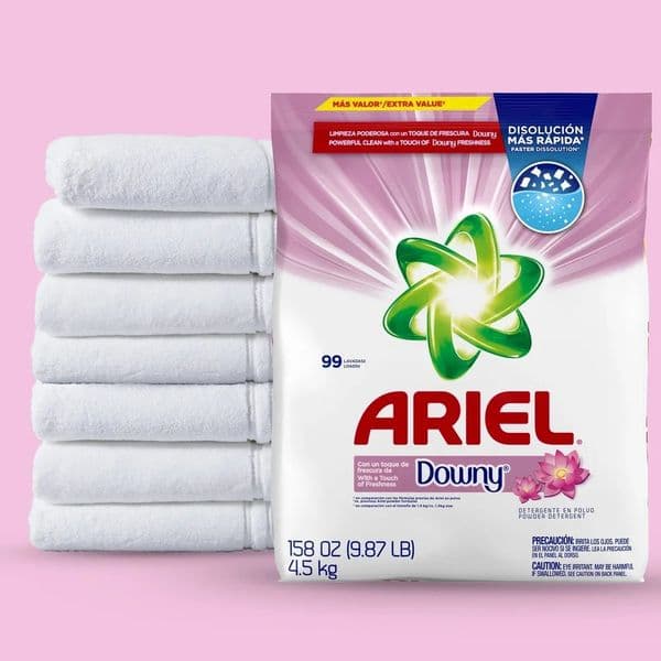 Powder Laundry Detergent with Downy Freshness 15KG 99 Loads Stain Removal Fabric Softener Long Lasting Color 260423