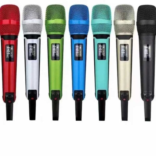 Single Receiver Double Handheld Microphone Multiple Colour High Quality SKM9000 UHF Professional Wireless Microphone Metal Mic J260423