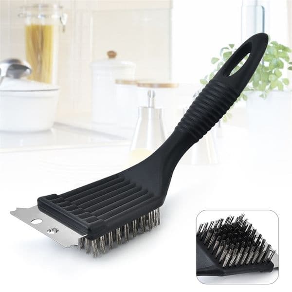 For Barbecue Grill Brush Steel Wire Bristles BBQ Cleaning Brushes Durable Cooking Tool Outdoor Home Gas Kit Accessories w260423