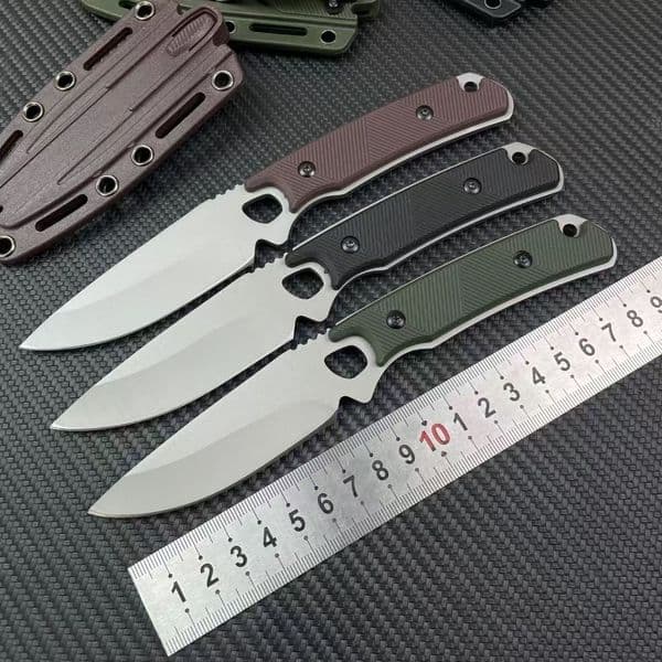 2048 Fixed Blade Knife with Sheath for Carrying Practical Fruit Knife for Forest Wilderness Hiking Fishing Barbecuing Camping
