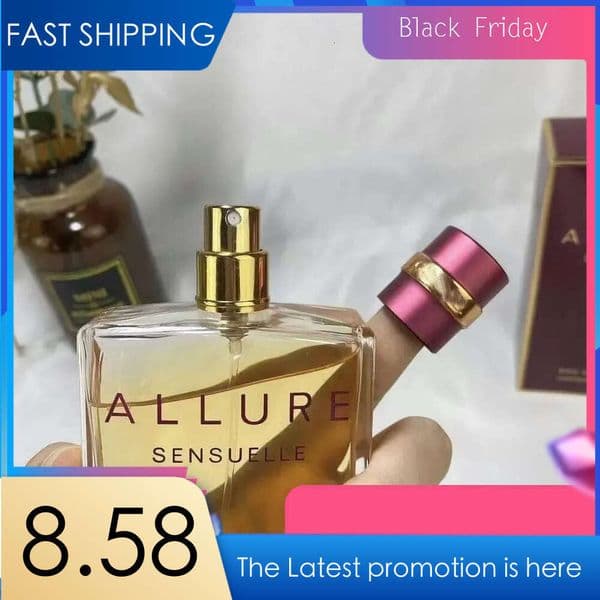 New Parfum Charm Fashion Female Perfum Spray Allure Sensuelle 100ml EDP Sexy Fragrance Perfume for Man Perfumes Long Lasting