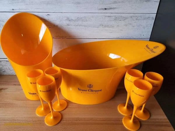 Luxury Designer Decor XL New Orange Champagne Bucket Acrylic Elegant room Sake Glass Decoration For Home 12 16