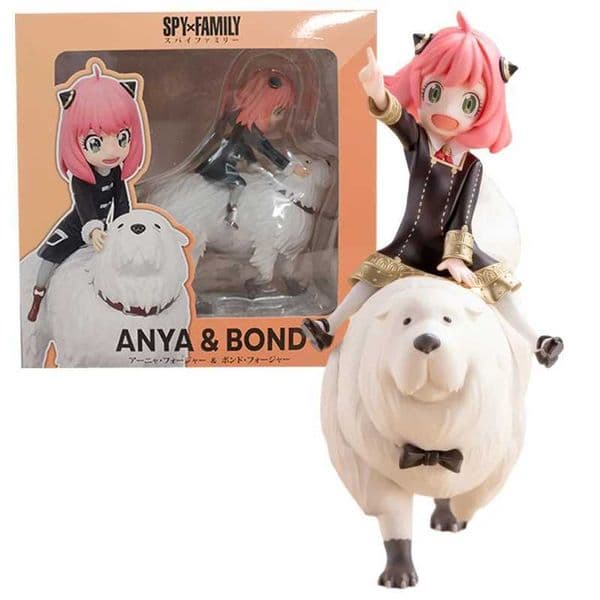 14cm SPYFAMILY Anime Figure Anya Forger Bond Forger Kawaii Action Figures PVC Collection Model Doll Ornaments Toys Holiday Gift S260423