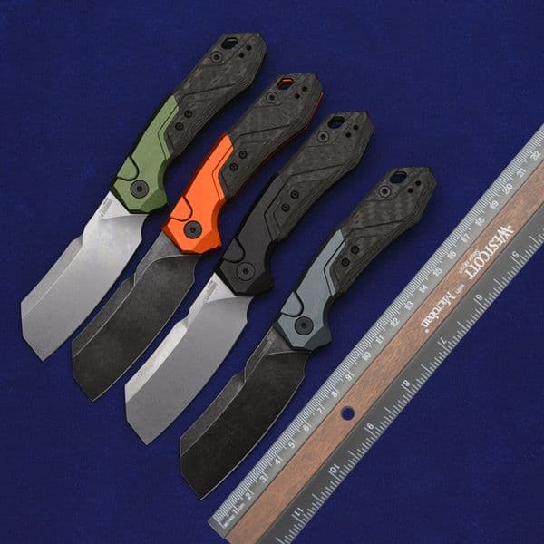 New ks 7850 Outdoor Pocketknife Blackwash D2 Blade Hunting Folding Knife Combat Survival Tools Hard Cutting Tools EDC Men's Gift Knife