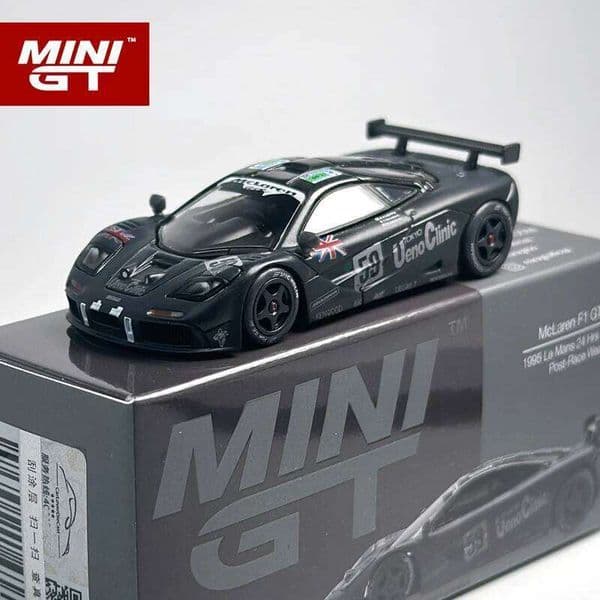 MINIGT 1:64 McLaren F1 GTR #59 1995 Le Mans 24Hr Winner MGT soiled alloy car Model 870 26H0424