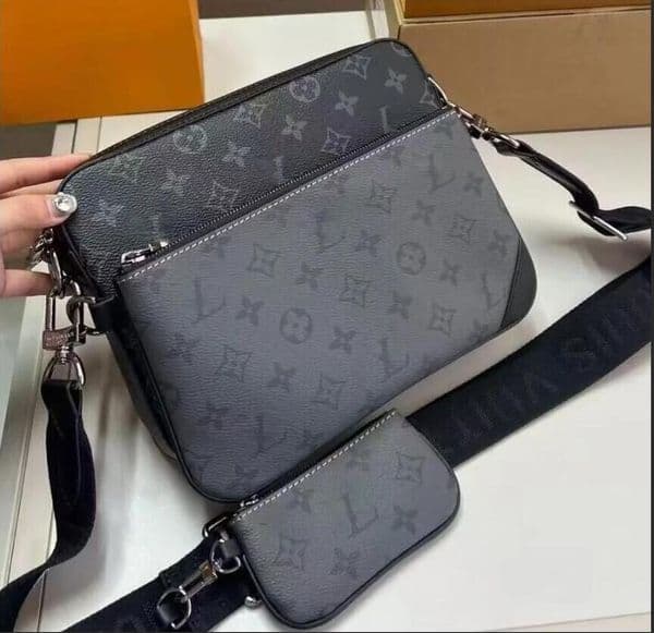 2026 High Quality Designer mens womens POCHETTE TRIO Cross Body Wallets Leather tote bag Patchwork handbag shoulder bags Totes Purse Crossbody Bag