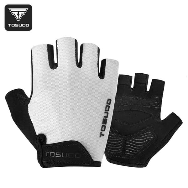 TOSUOD Cycling Silicone Pad Adjustable Tightness Comfortable Half Finger for MTB Road Bike Unisex Sports Gloves 26Y0424